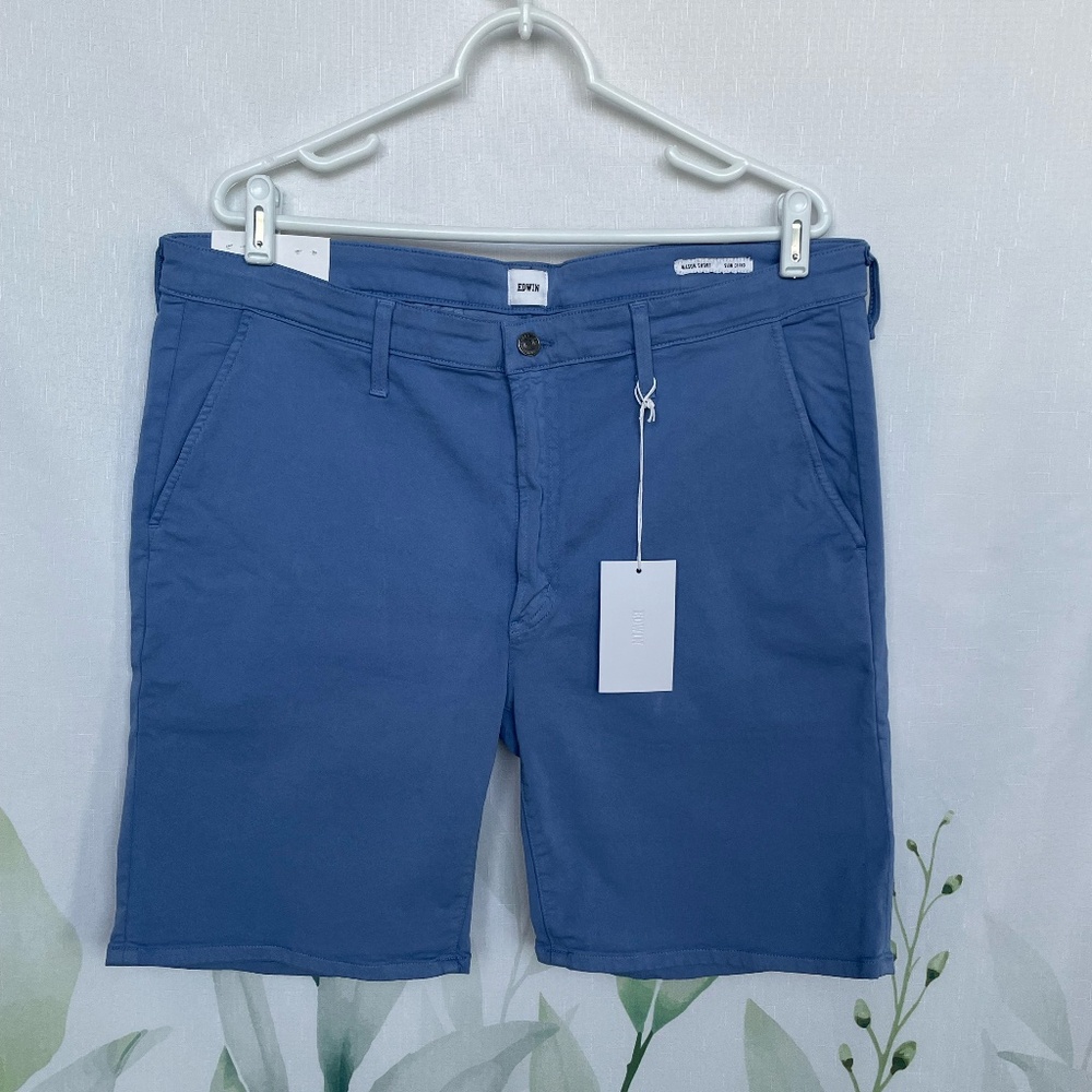 Edwin Men's Blue mason khaki golf Shorts